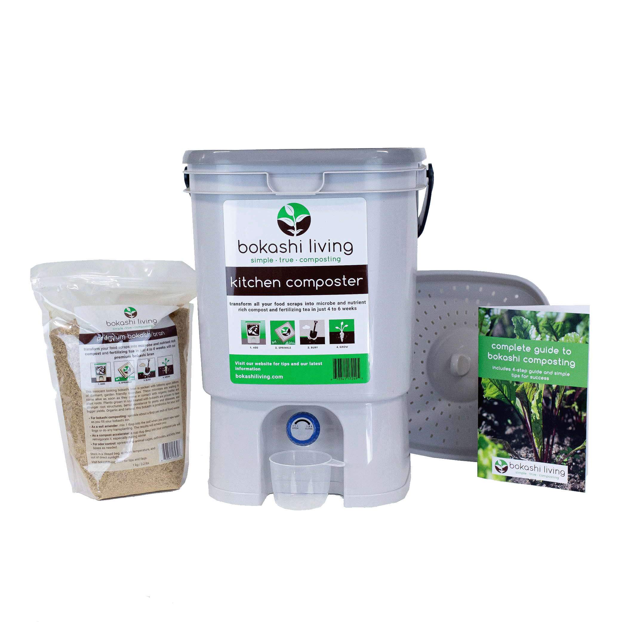 Bokashi Starter Kit Single Bin Pacific Composting Co