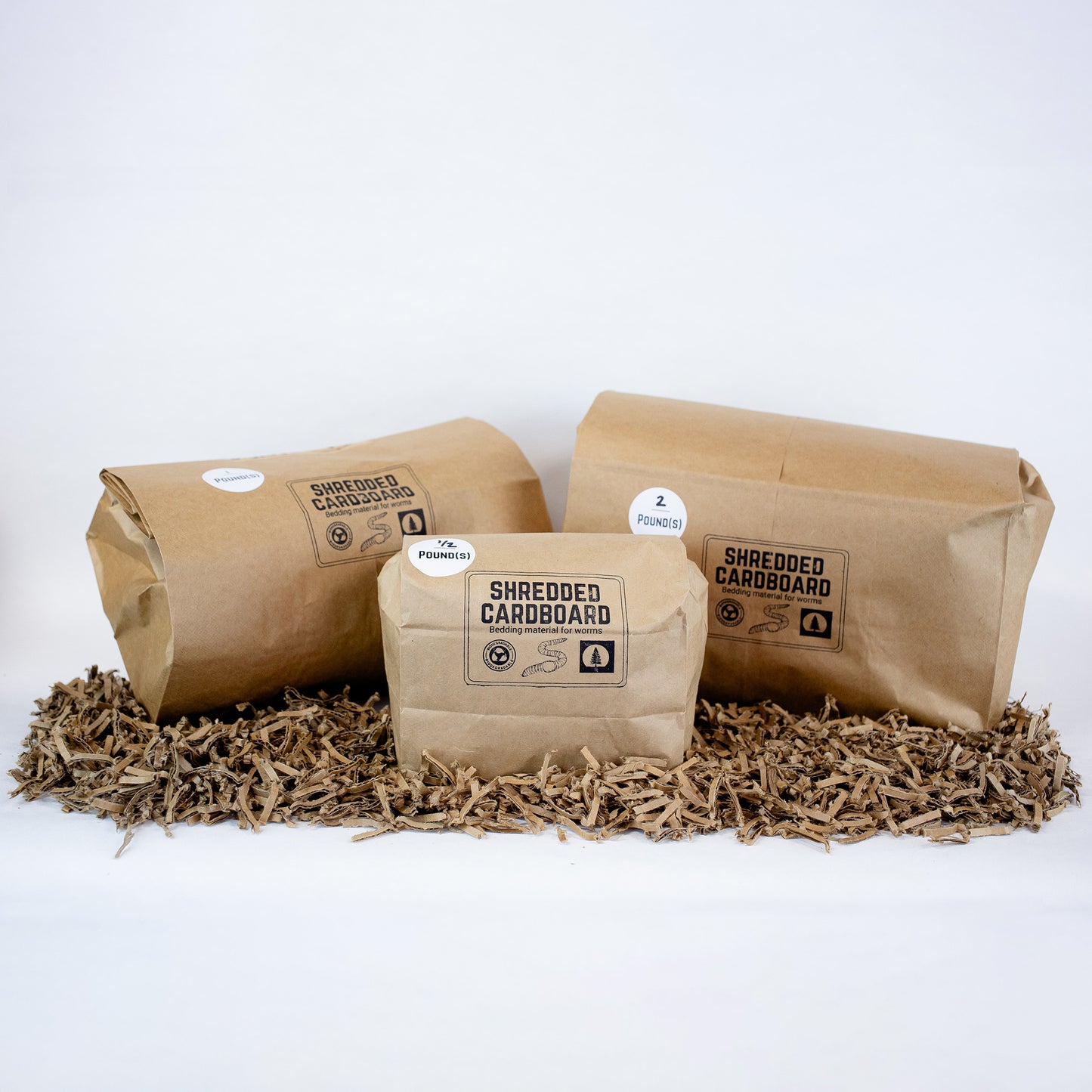 Shredded cardboard
