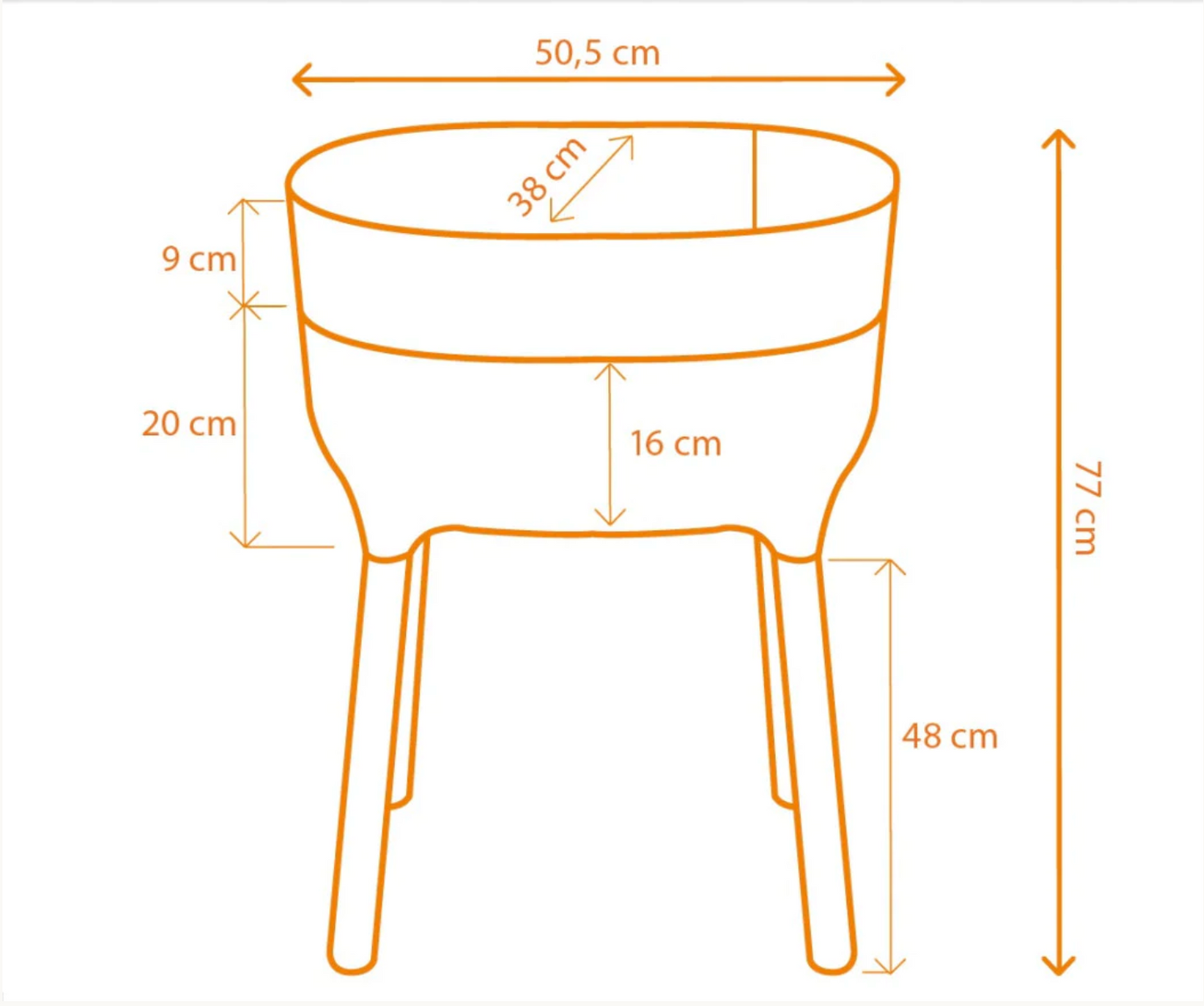 Urbalive Self Watering Raised Planter