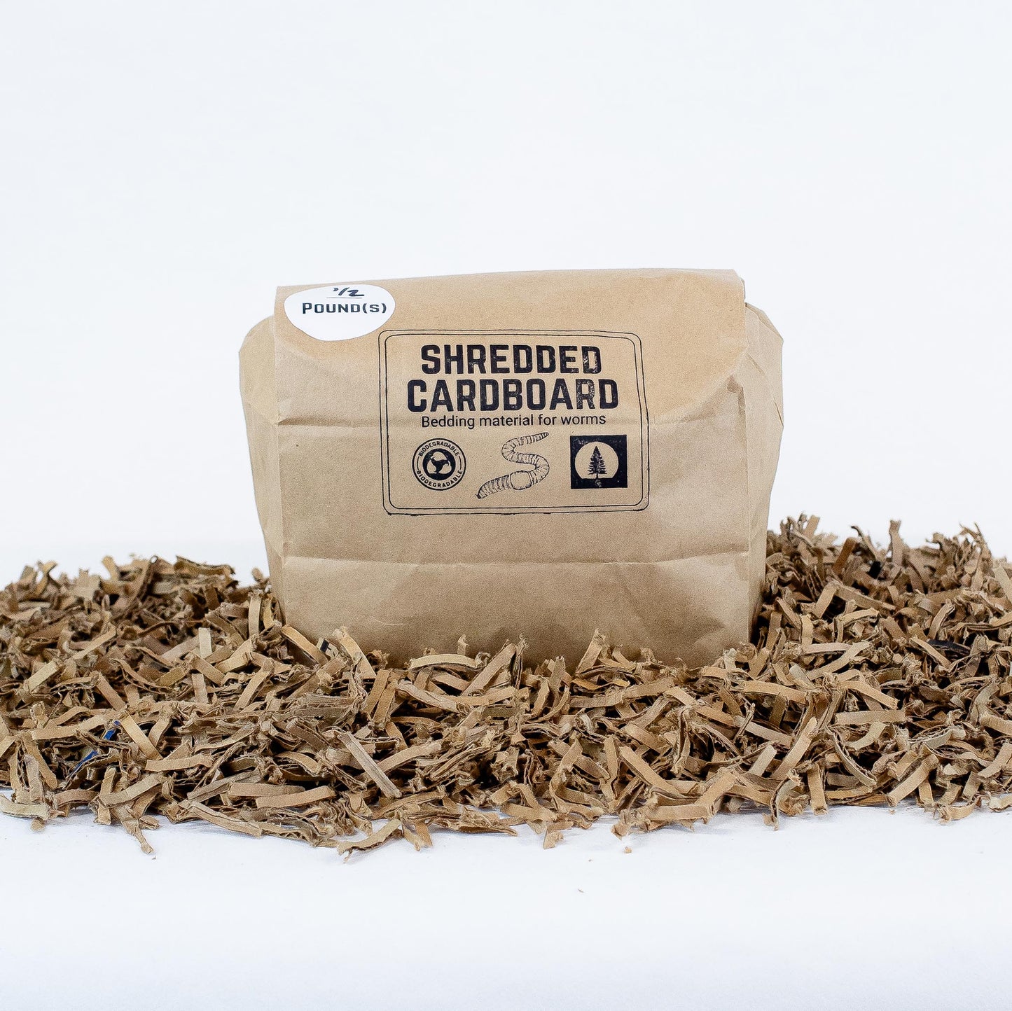 Shredded cardboard