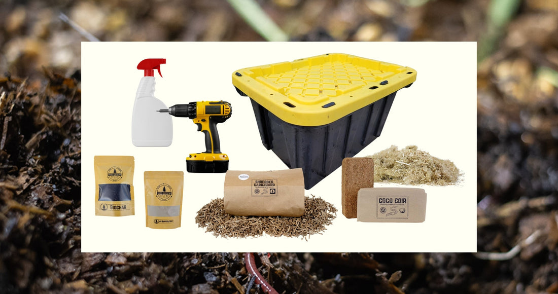 DIY Plastic Worm Composting Bins