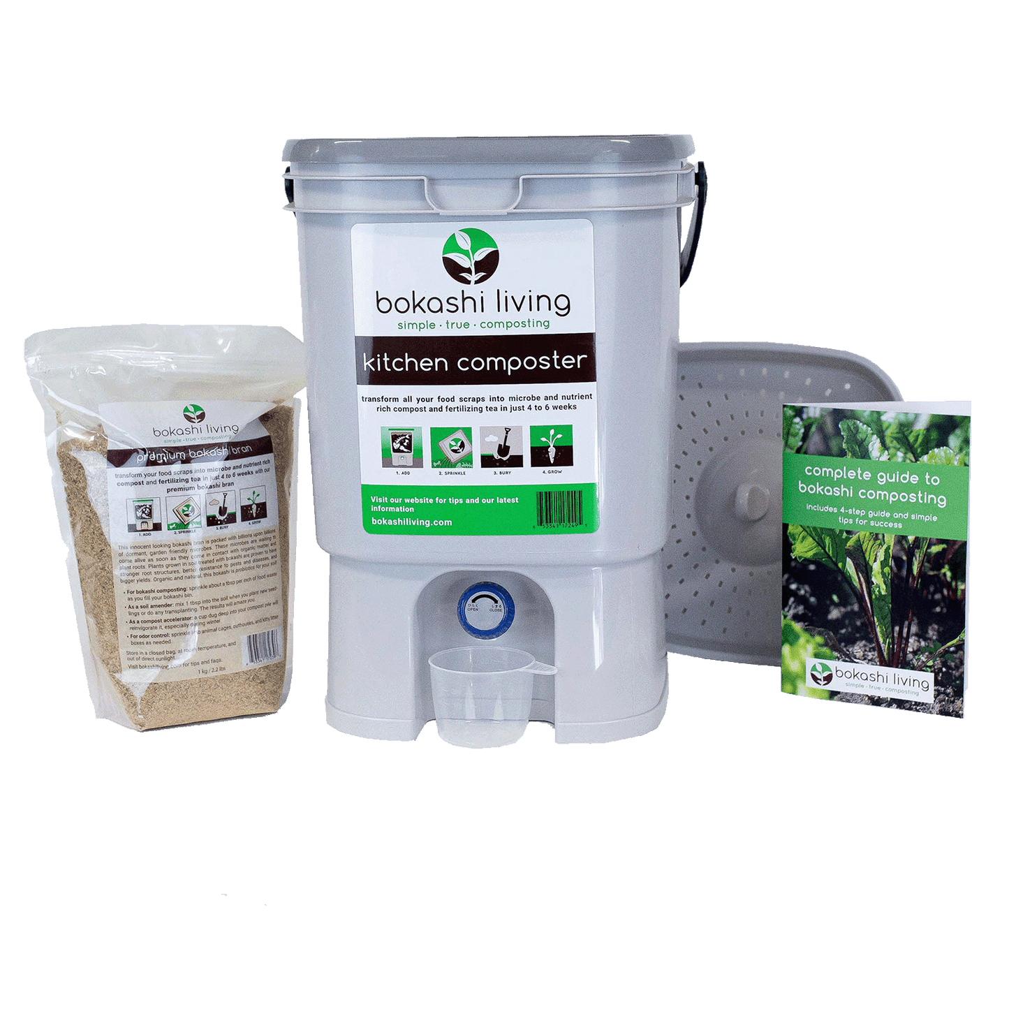 Kit DIY 8kg activateur starter Bokashi / compost - Lombricomposteur, vers  de terre, lombriculture