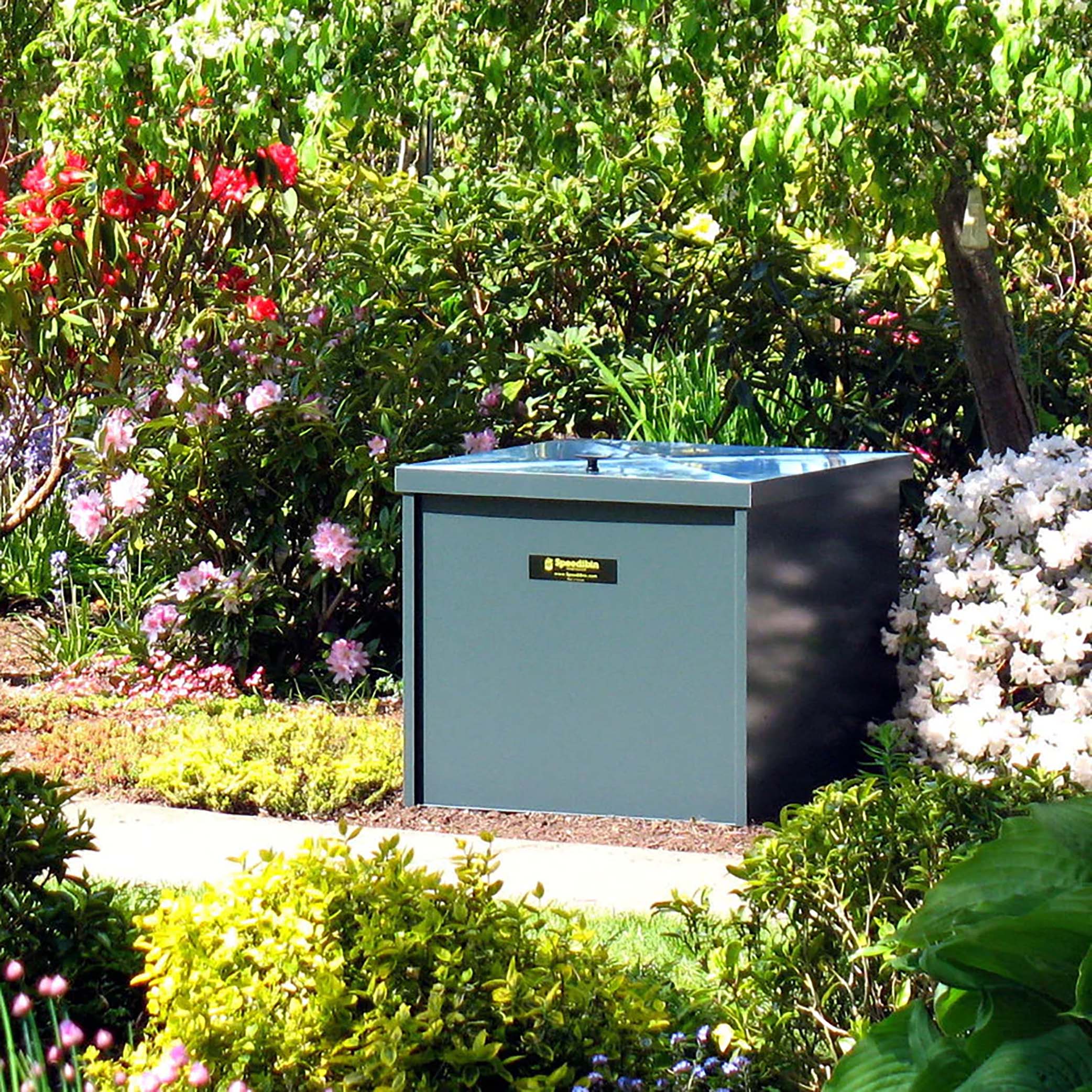SpeediBin Backyard Composter - Sturdy metal layered composting system ...